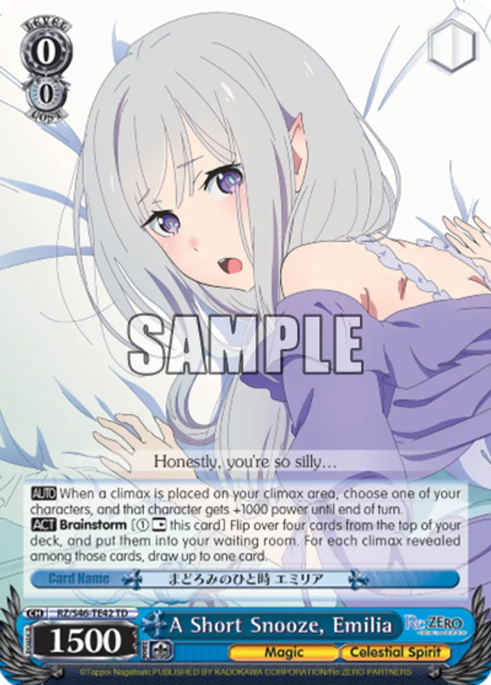 A Short Snooze, Emilia