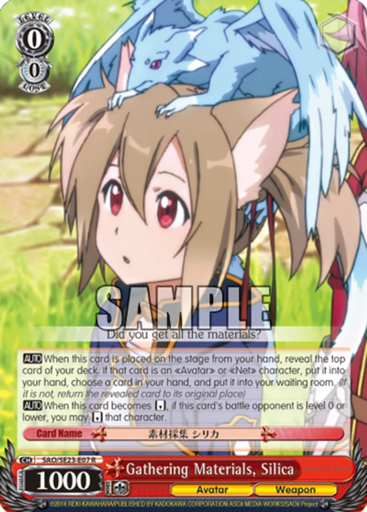 Gathering Materials, Silica