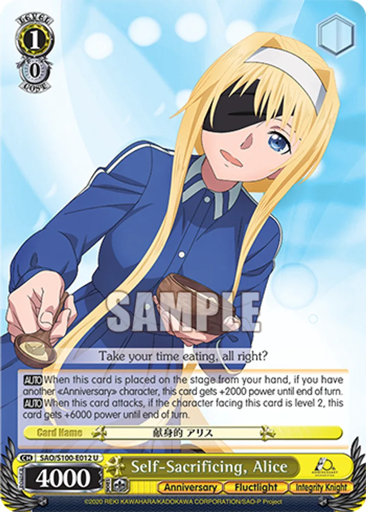Self-Sacrificing, Alice