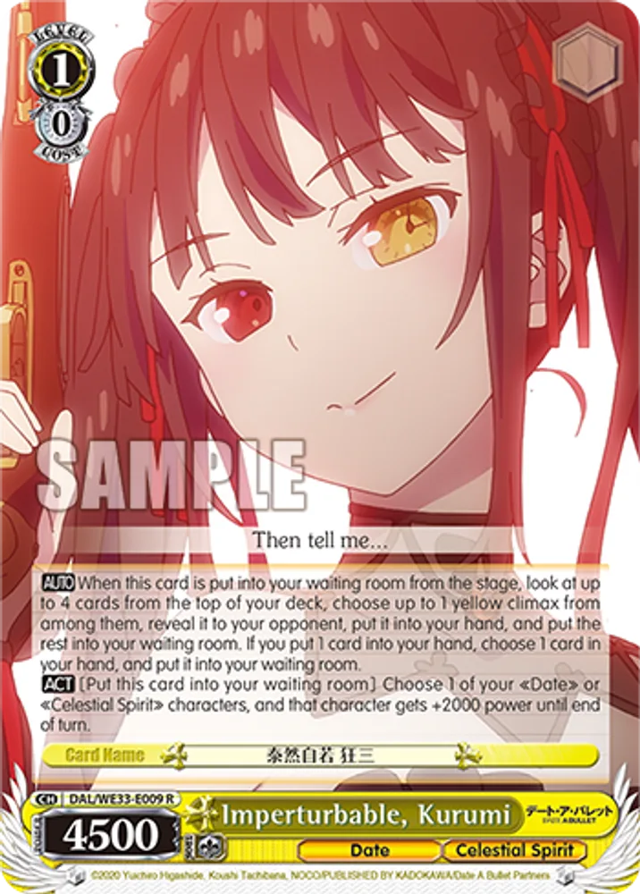 Imperturbable, Kurumi