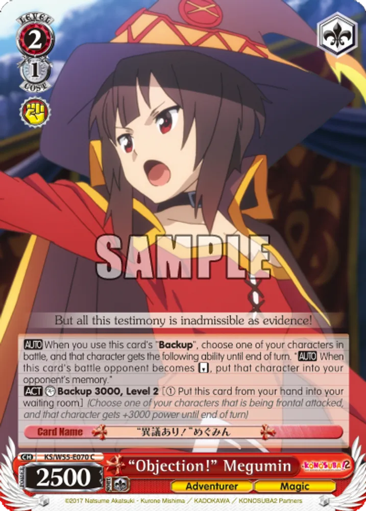 "Objection!" Megumin