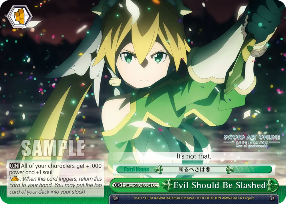 Evil Should Be Slashed