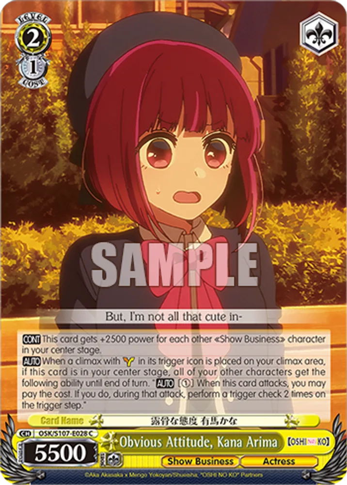 Obvious Attitude, Kana Arima