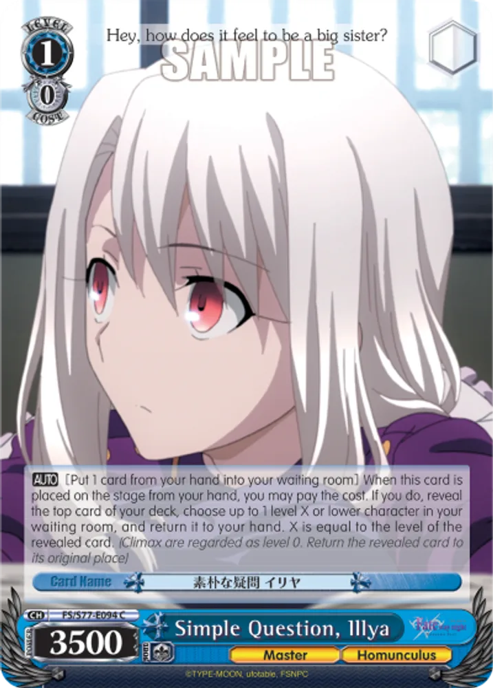 Simple Question, Illya