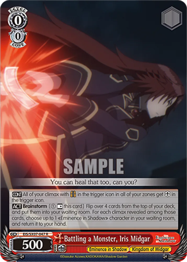 Battling a Monster, Iris Midgar