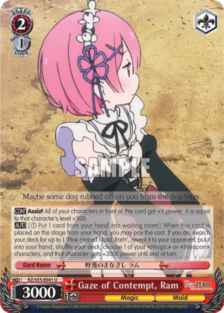 Gaze of Contempt, Ram