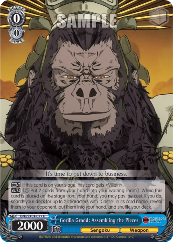 Gorilla Grodd: Assembling the Pieces