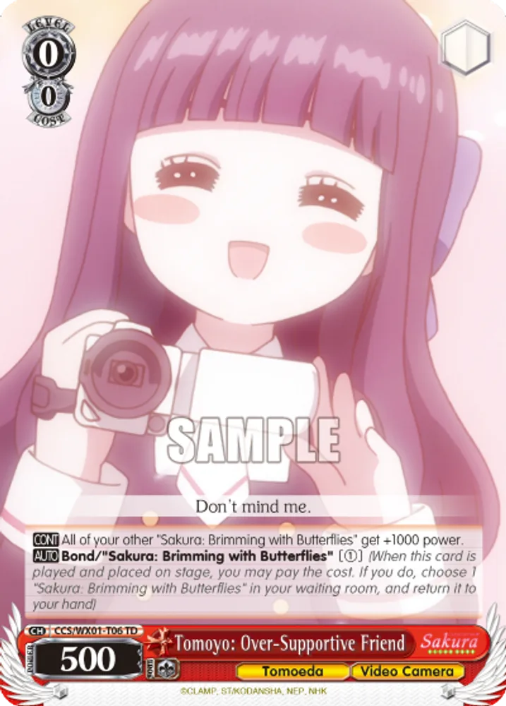 Tomoyo: Over-Supportive Friend