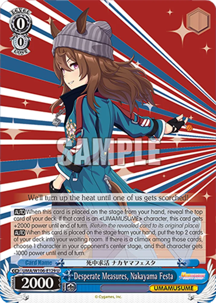Desperate Measures, Nakayama Festa