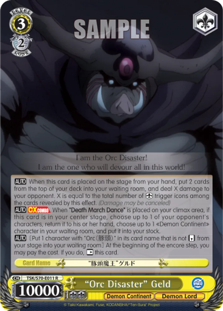 "Orc Disaster" Geld