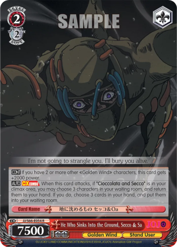 He Who Sinks Into the Ground, Secco & Sa