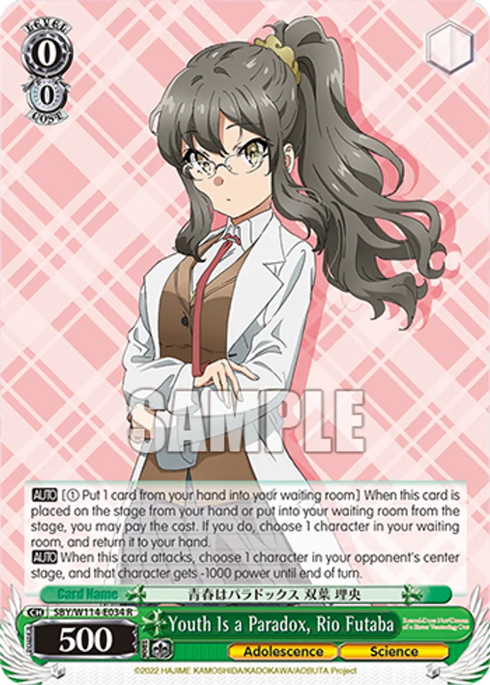 Youth Is a Paradox, Rio Futaba