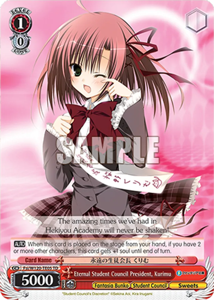 Eternal Student Council President, Kurimu