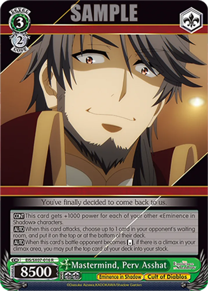 Mastermind, Perv Asshat