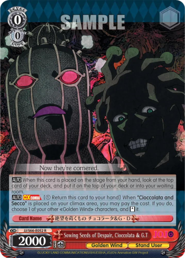 Sowing Seeds of Despair, Cioccolata & G.T