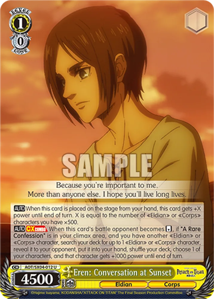 Eren: Conversation at Sunset