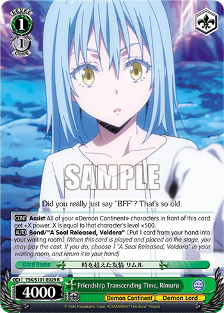Friendship Transcending Time, Rimuru