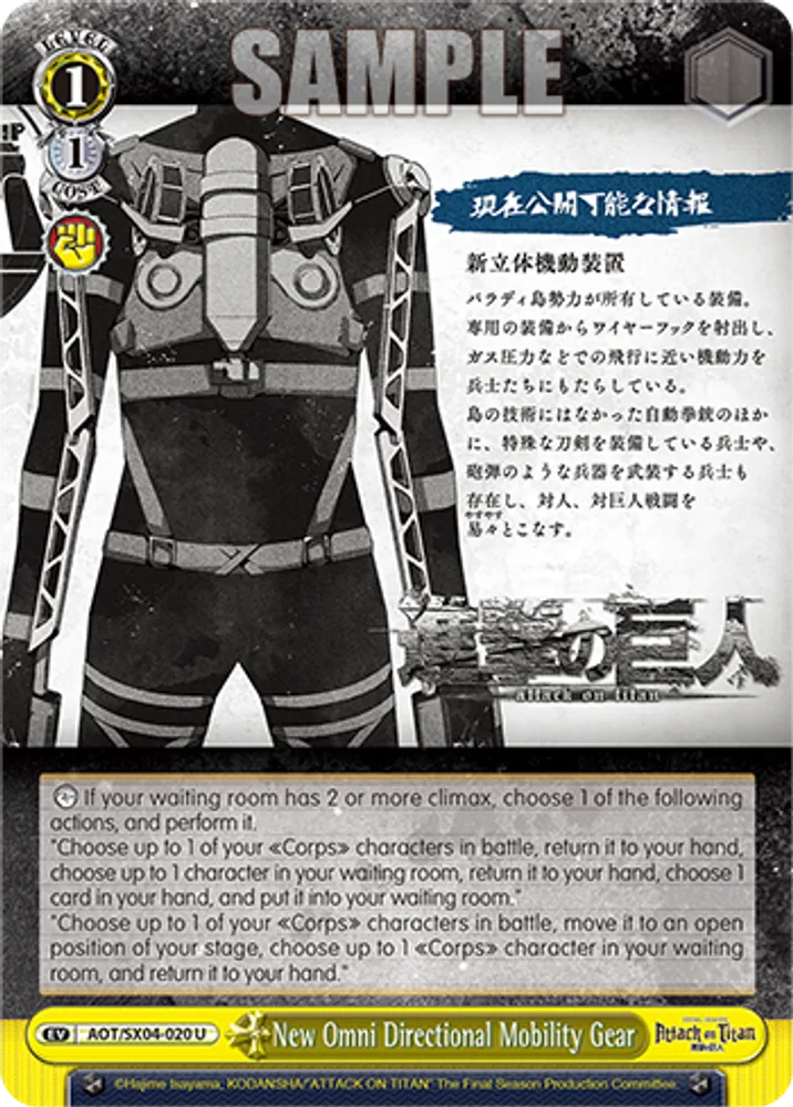 New Omni Directional Mobility Gear