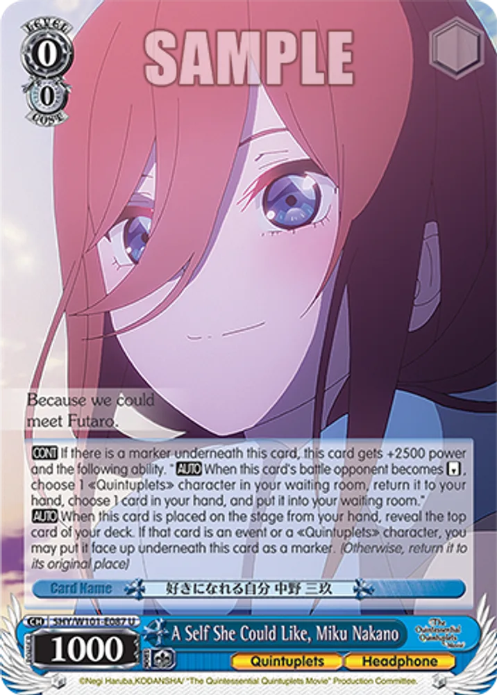 A Self She Could Like, Miku Nakano
