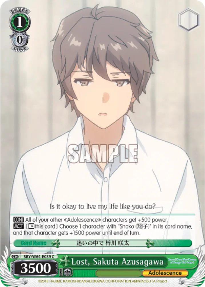Lost, Sakuta Azusagawa