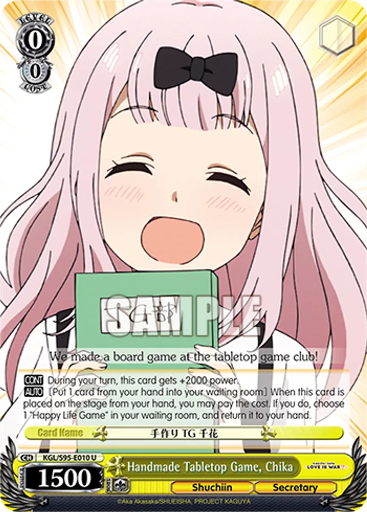 Handmade Tabletop Game, Chika