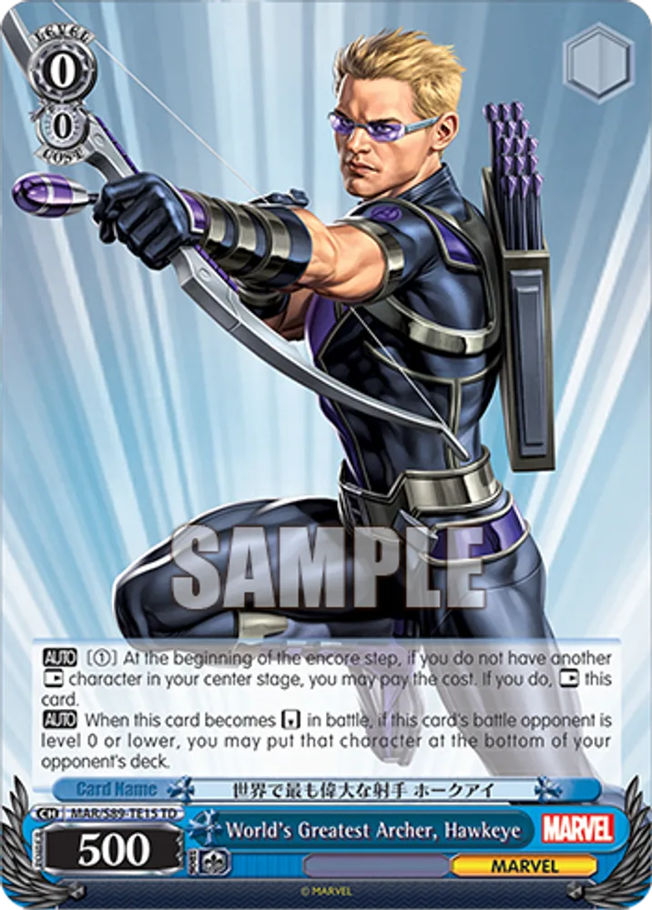 World's Greatest Archer, Hawkeye