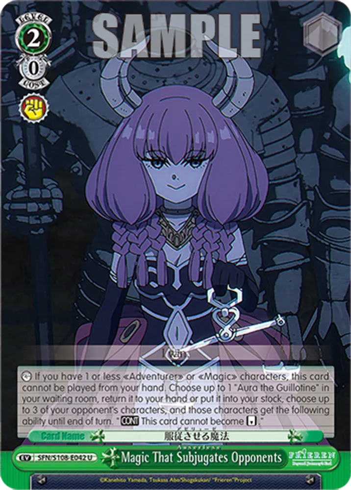 Magic That Subjugates Opponents