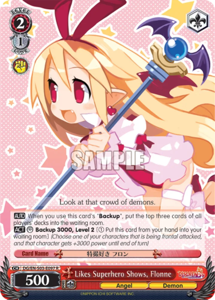 Likes Superhero Shows, Flonne