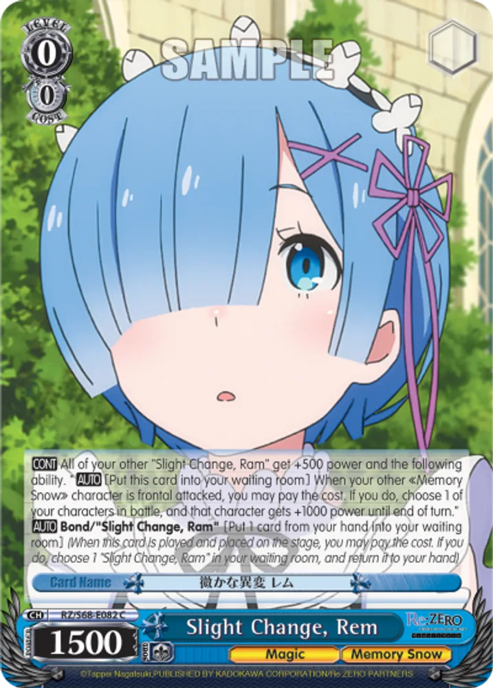 Slight Change, Rem