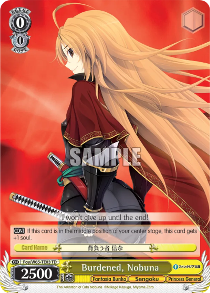 Burdened, Nobuna