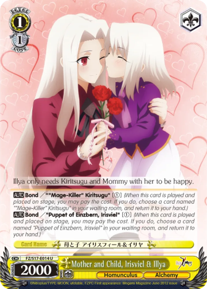Mother and Child, Irisviel & Ilya