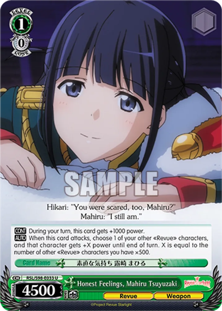 Honest Feelings, Mahiru Tsuyuzaki