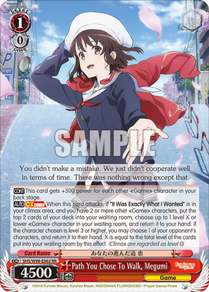 Path You Chose To Walk, Megumi