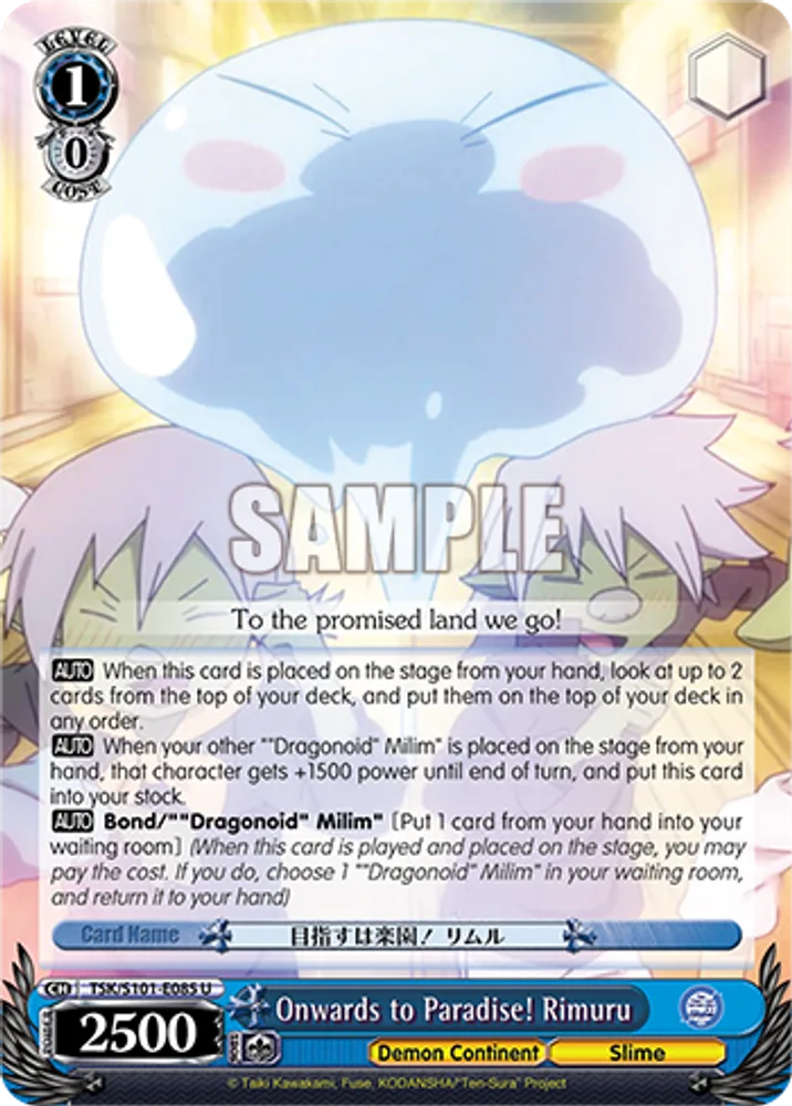 Onwards to Paradise! Rimuru