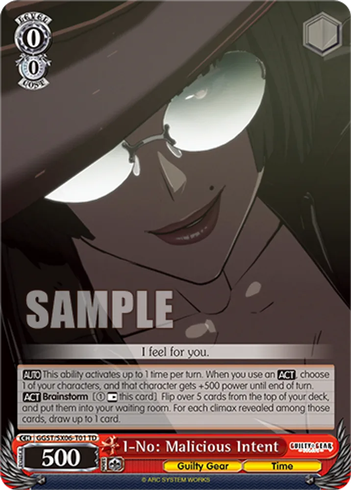 I-No: Malicious Intent