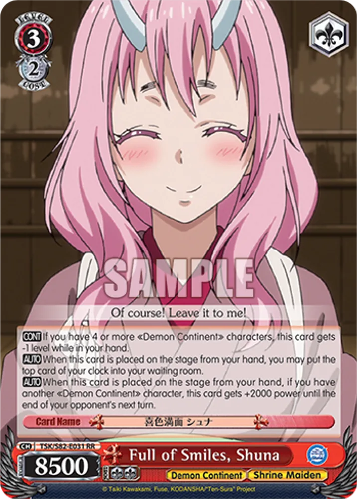Full of Smiles, Shuna