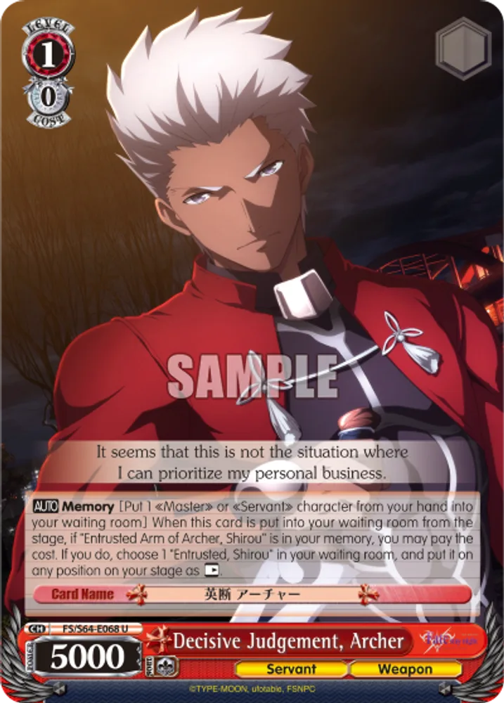 Decisive Judgement, Archer