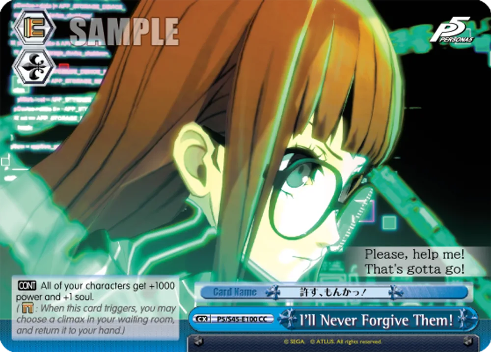 I'll Never Forgive Them!