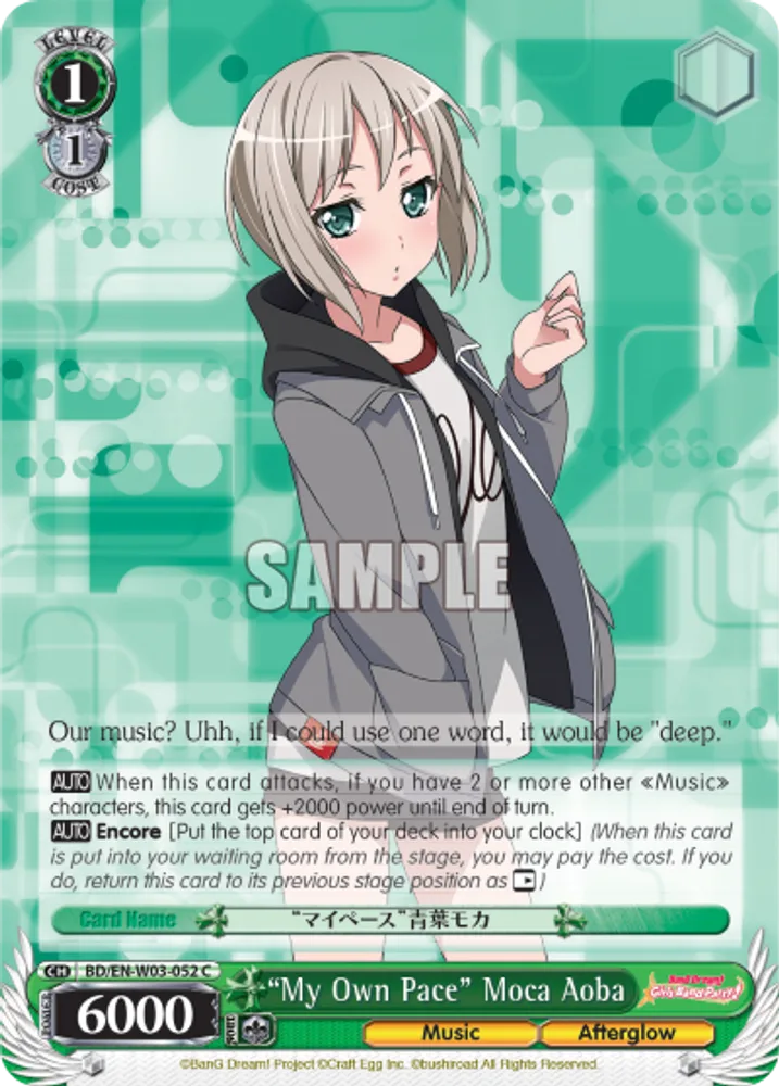 "My Own Pace" Moca Aoba