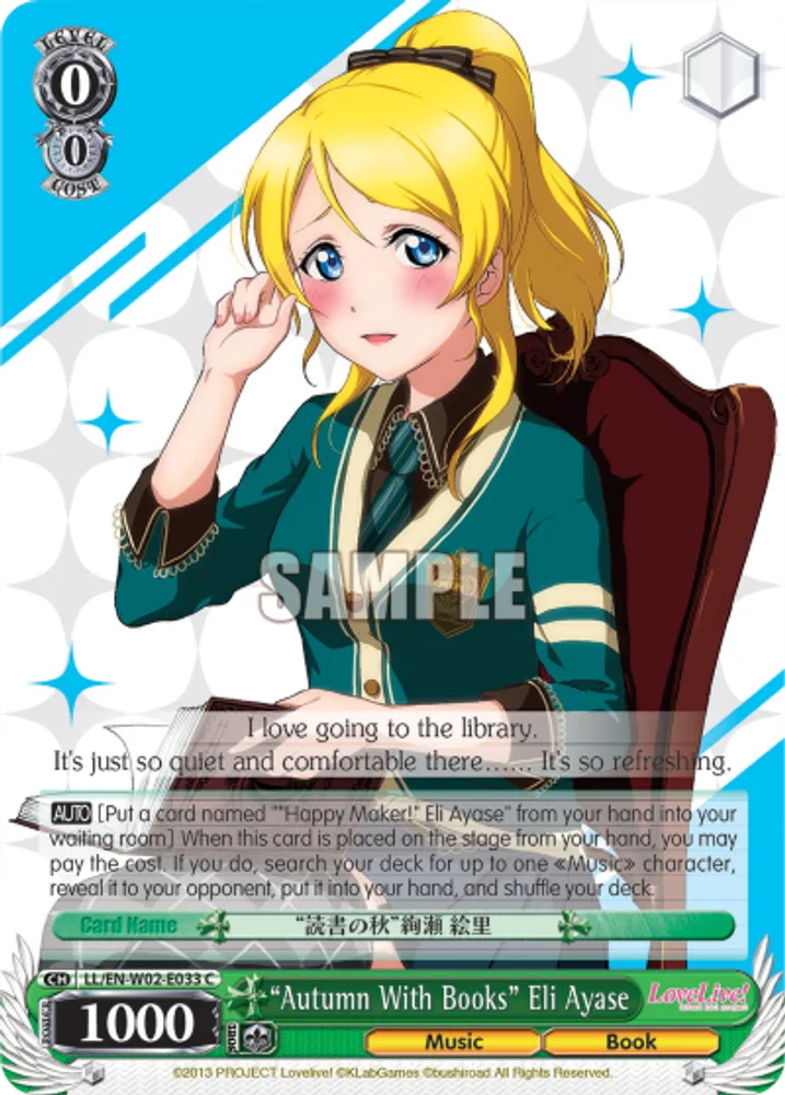“Autumn With Books” Eli Ayase
