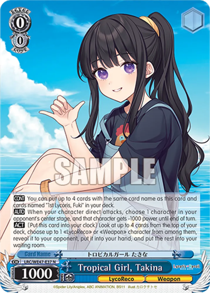 Tropical Girl, Takina