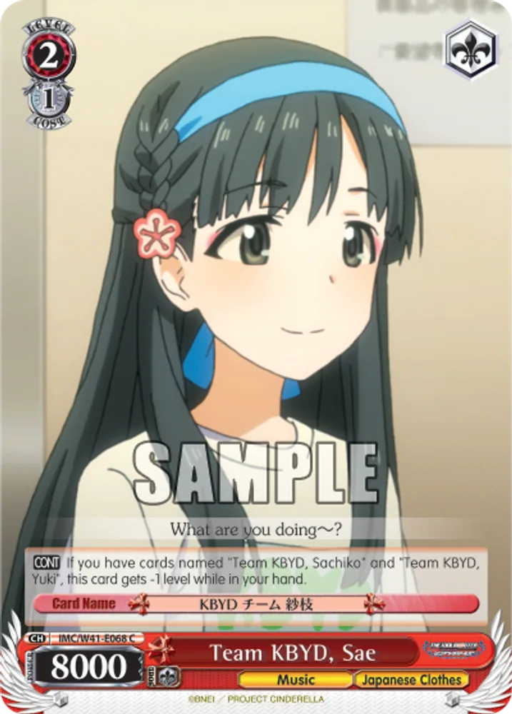 Team KBYD, Sae