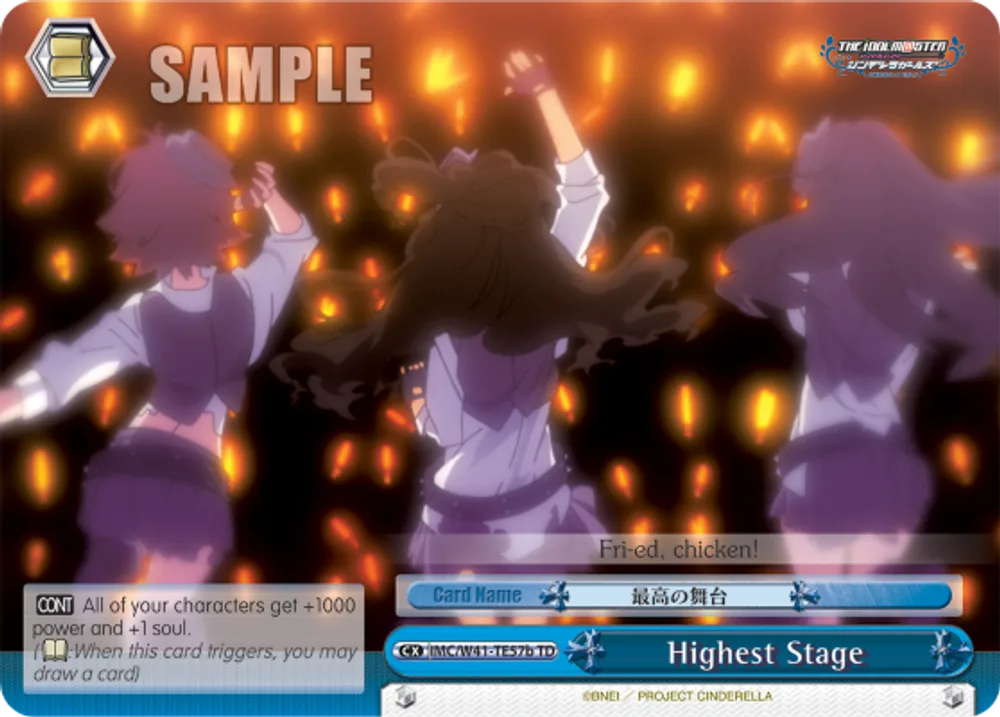Highest Stage