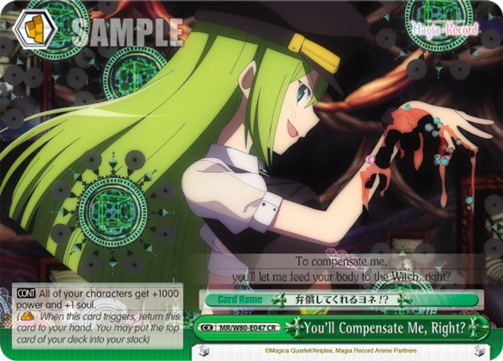 You'll Compensate Me, Right?
