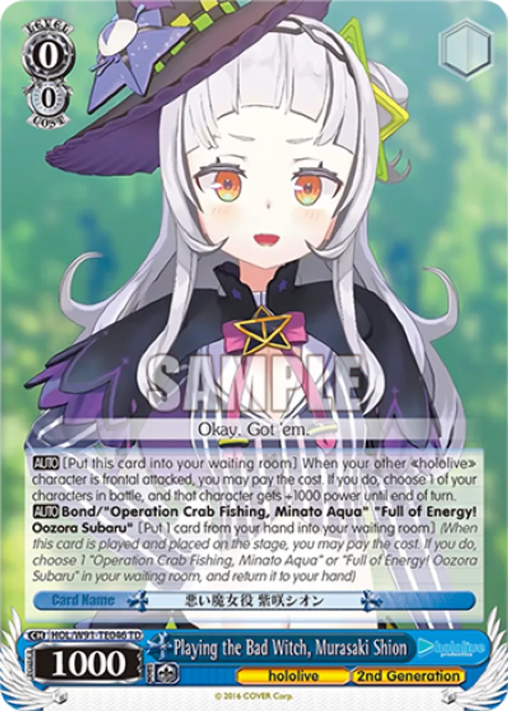 Playing the Bad Witch, Murasaki Shion