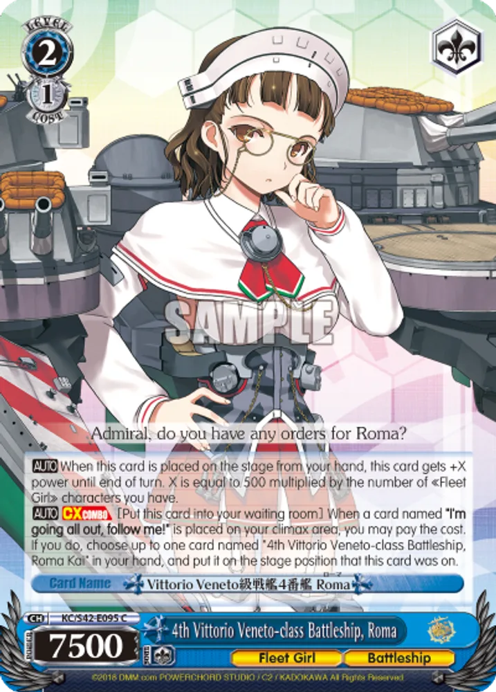 4th Vittorio Veneto-class Battleship, Roma
