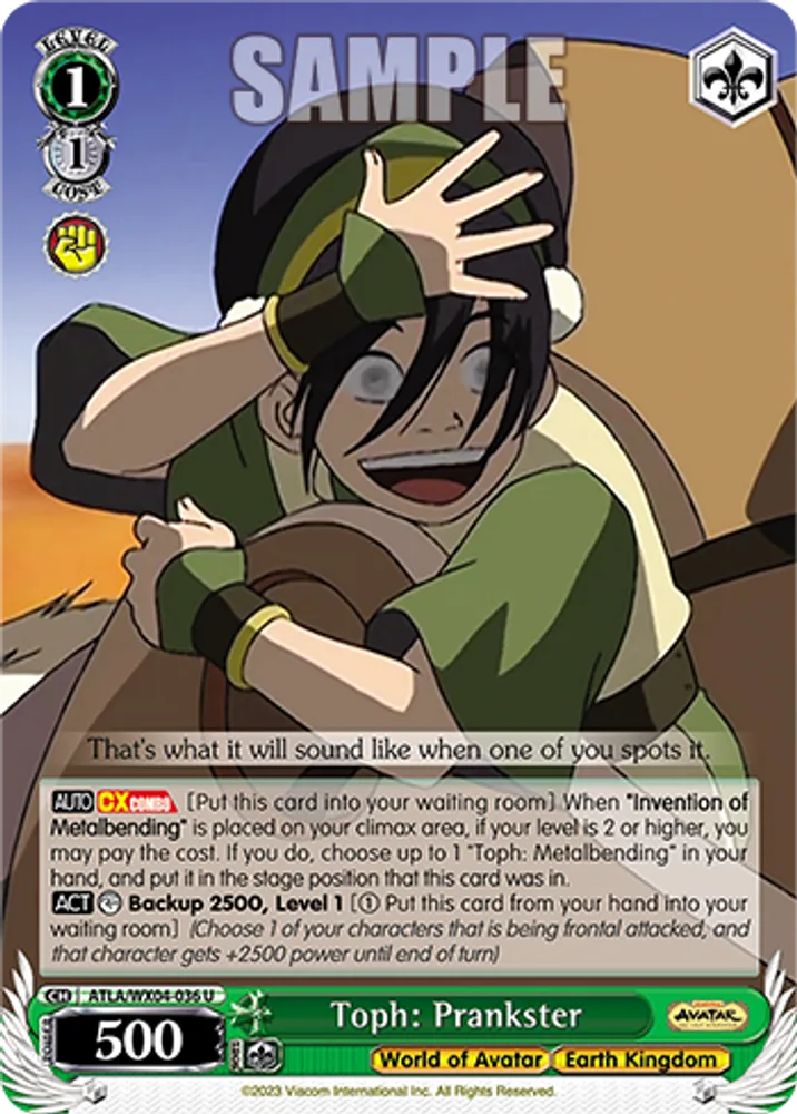 Toph: Prankster