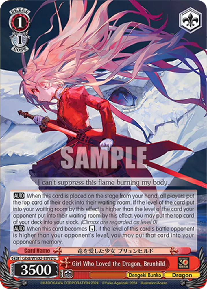 Girl Who Loved the Dragon, Brunhild