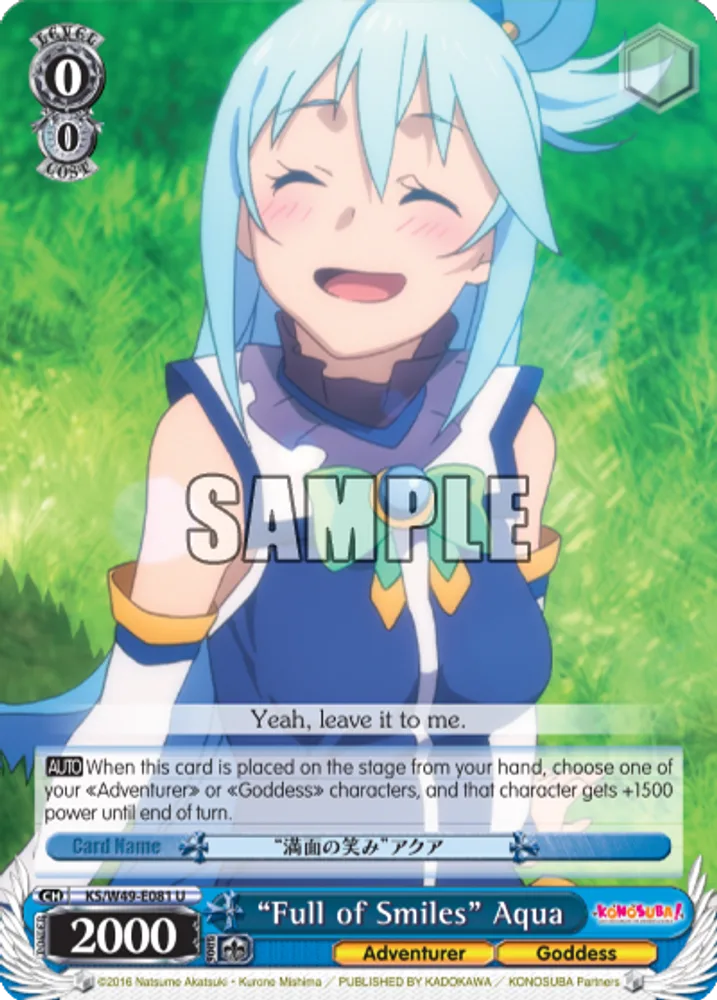 “Full of Smiles” Aqua