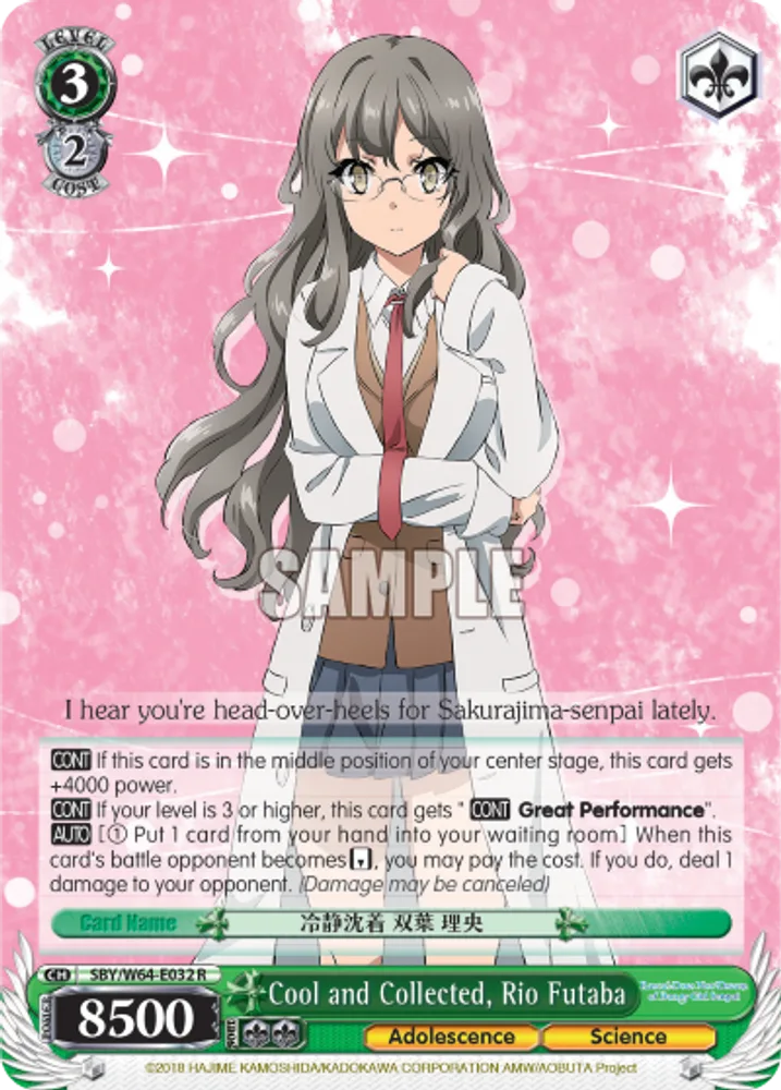 Cool and Collected, Rio Futaba